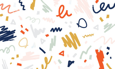 手描き・フリーハンドのパターン素材