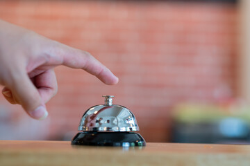 Closeup buzzer on the table
