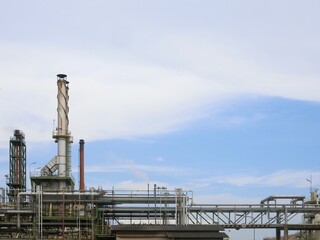 plant petrochemical  In the daytime with copy space on top.