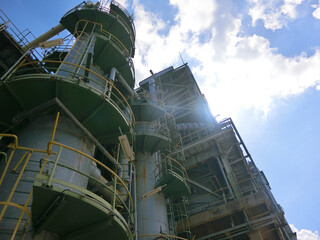 plant petrochemical  In the daytime with copy space on top.