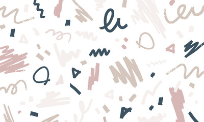 手描き・フリーハンドのパターン素材