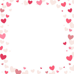 Happy Valentines Day background with hearts.