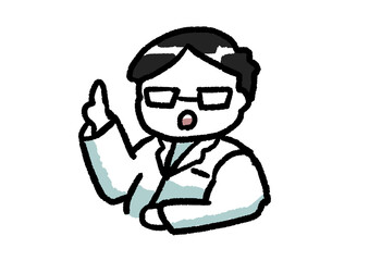 男性の医者(医師)のイラスト