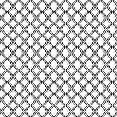 Vector abstract transparent geometric ornament monochrome seamless fence pattern background tile 