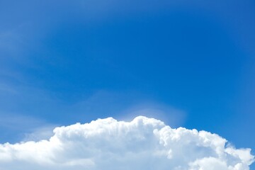 Fototapeta na wymiar blue sky with clouds background 