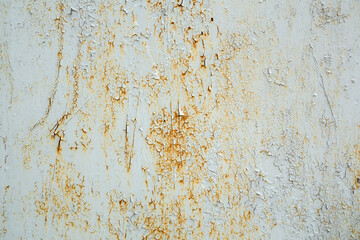 Texture of old cracked, peeling, shabby paint close-up. Background