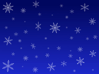 Fototapeta na wymiar Snowflakes illustration wallpaper