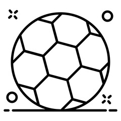 Obraz premium Football icon, trendy style vector 