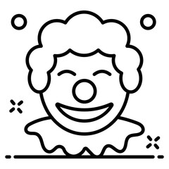 
Joker icon in vector design for web designs
