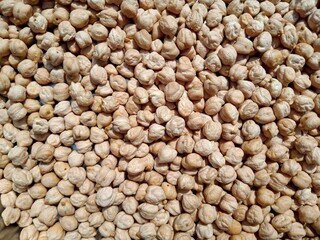 Close up shot of chickpeas