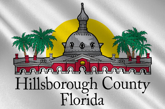 Flag of Hillsborough County in Florida, USA