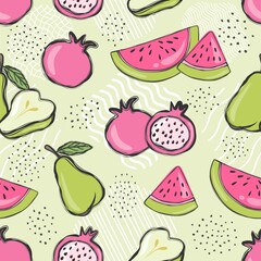 pattern of fruit vector illustration