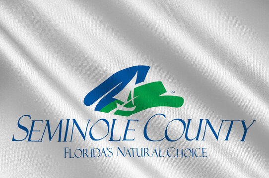 Flag of Seminole County in Florida of USA