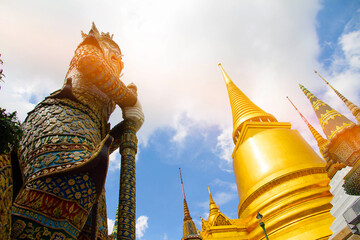 Wat Phra Kaew in Bangkok Thailand