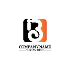 Abstract letter b logo vector. B logo symbol icon design template.