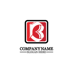 Abstract letter b logo vector. B logo symbol icon design template.