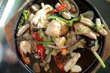 Food of Thailand-Stir Fried Seafood