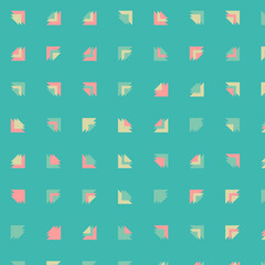 Abstract Color Halftone Dots generative art background illustration