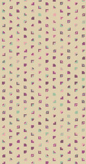 Abstract Color Halftone Dots generative art background illustration