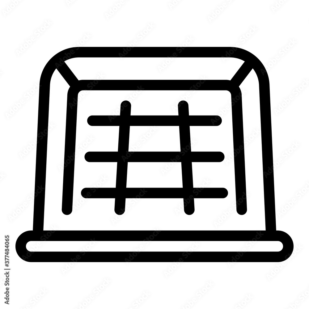 Poster hurling gate icon. outline hurling gate vector icon for web design isolated on white background