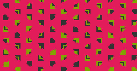 Abstract Color Halftone Dots generative art background illustration