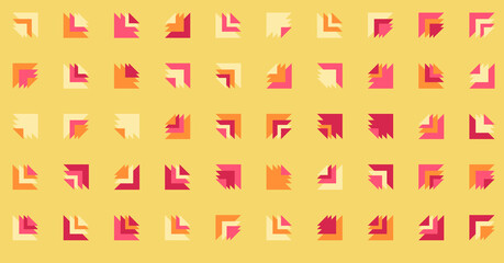 Abstract Color Halftone Dots generative art background illustration