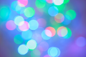 defocused christmas lights background