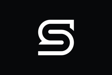 Minimal Innovative Initial SD logo and DS logo. Letter SD DS creative elegant Monogram. Premium Business logo icon. White color on black background