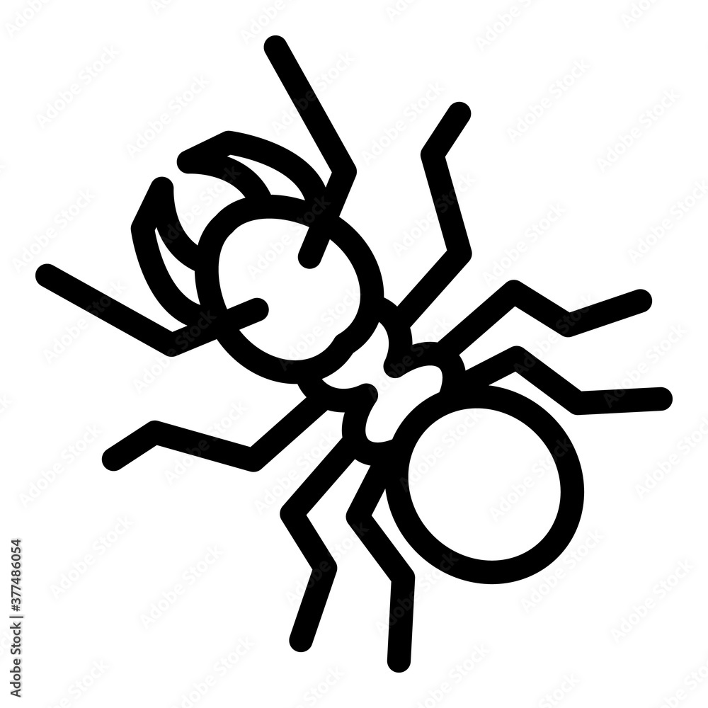 Poster insect ant icon. outline insect ant vector icon for web design isolated on white background