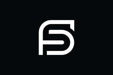 Minimal Innovative Initial FD logo and DF logo. Letter FD DF creative elegant Monogram. Premium Business logo icon. White color on black background