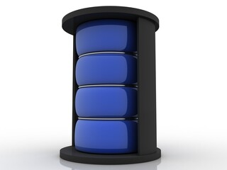 3d rendering Database storage data base