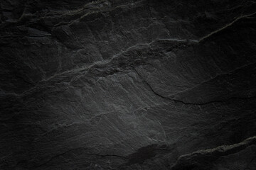 Dark grey black slate background or texture