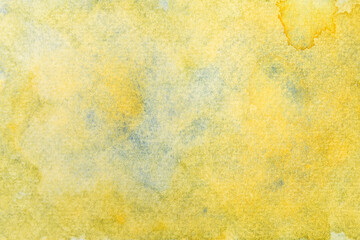 Hand painted blue and yellow watercolor background. Grunge watercolor texture wallpaper.