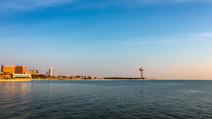 Naklejka premium Wonderful Morning view in Al khobar Corniche - Al- Khobar, Saudi Arabia.