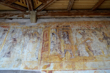 Kirche St. Kathrein in der Scharte - Wandmalerei in der Vorhalle