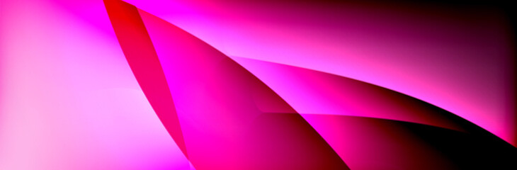 Fluid gradient neon color waves, vector abstract background