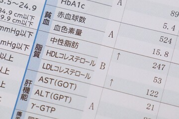 健康診断の結果　脂質異常