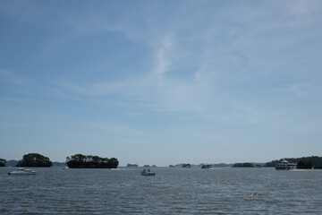 真夏の松島湾、松島海岸