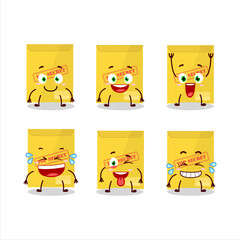 Cartoon character of secret document with smile expression