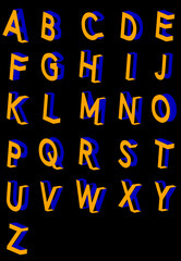 alphabet of letters