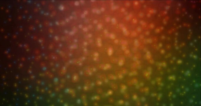 4K looping dark green, red animation with spheres. Modern abstract animation with gradient circles. Clip for your commercials. 4096 x 2160, 30 fps.