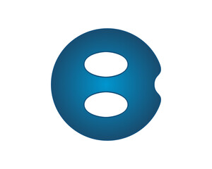 Fototapeta na wymiar B oval logo icon template