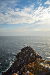 Mar en calma desde lo alto de las Islas Cíes