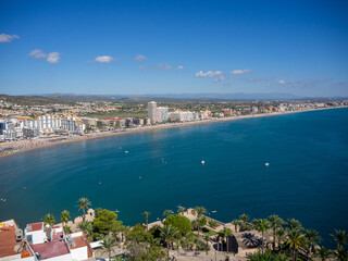 Obraz premium views of peñiscola from the top of the castle