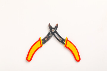 wire cutter on white background