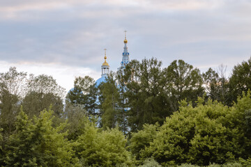 Fototapeta premium Spaso-Blachernae convent. Dedenevo, Dmitrov district, Moscow region, Russia