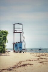 lifeguard tower on the beach