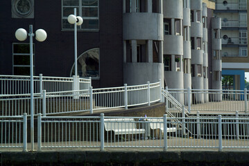 Canary Wharf River Thames London Docks Dockland Housing development