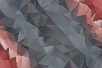 Dark Abstract Low Poly Geometric Gradient Polygonal Background Vector Illustration