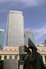 Canary Wharf River Thames London Docks Dockland Housing development